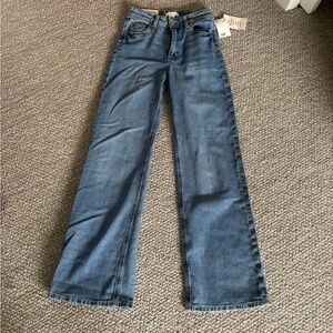 H&M Women's Classic Wide Leg Blue Jeans